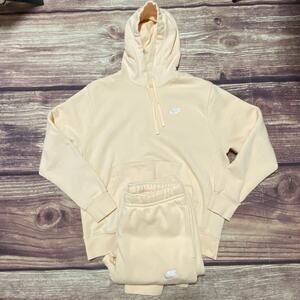 Nike Iced Peach Sportswear Fleece M Hoodie & Sweatpants Set (read Description)